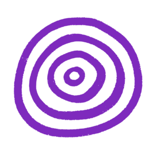 Purple abstract circles
