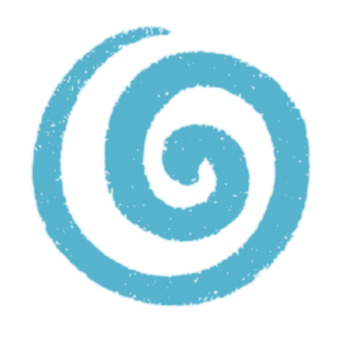 Blue abstract swirl