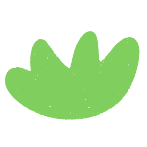 Green abstract shape
