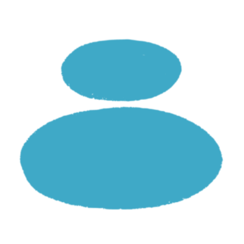 Blue abstract shape