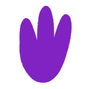 Abstract purple shape