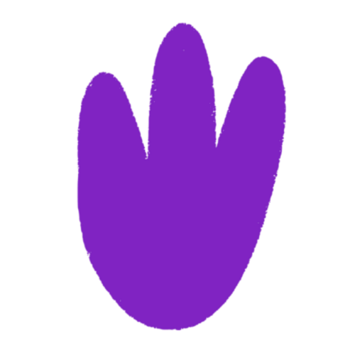 Abstract purple shape